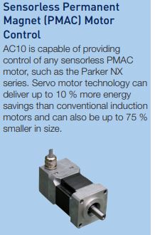 Control at your fingertips with Parker vfd AC10 series.