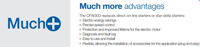 WEG vfd CFW300 Mini Drive series main resources.