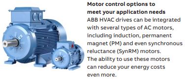 ABB ACH580 drives come with a range of advanced features.