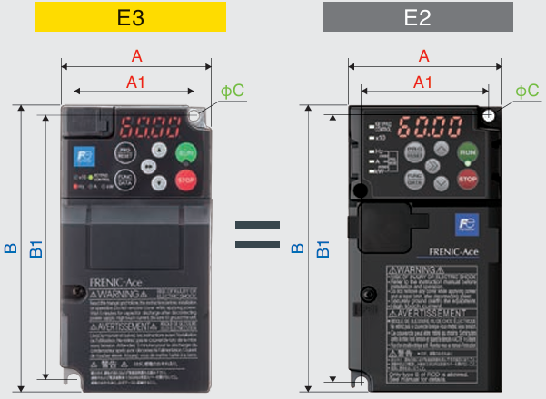 Mounting dimensions Mounting dimensions