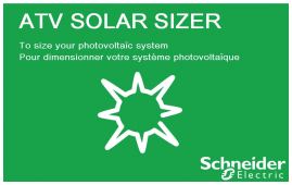 Schneider Electric vfd Altivar 312 Solar series dedicated features for solar pumping units